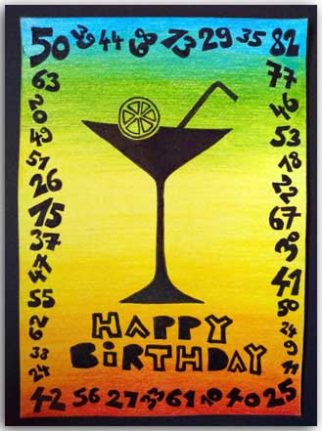 Postkarte zum Geburtstag