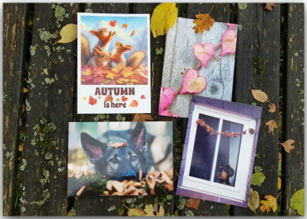 Postkarten Herbst - Set 2