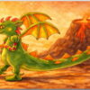 Postkarte Der Drache, der Liebe verteilt
