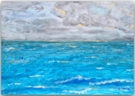 Postkarte Das Meer schaut mich an